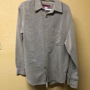 Merona Gray Casual Button Down Shirt